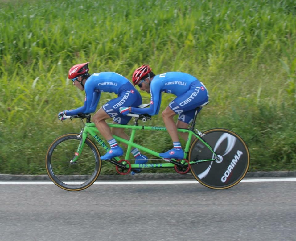 Tandem Nazionale Italiana in gara.